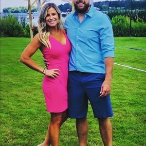 Express hot pink dress size small